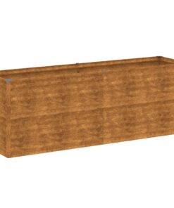 vidaXL Verhoogde tuinbak 196x50x69 cm cortenstaal