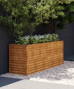 vidaXL Verhoogde tuinbak 196x50x69 cm cortenstaal