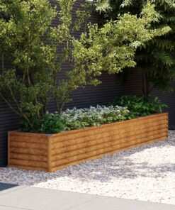 vidaXL Verhoogde tuinbak 291x50x36 cm cortenstaal