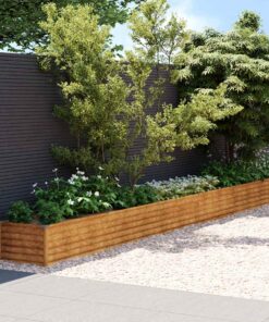 vidaXL Verhoogde tuinbak 580x50x36 cm cortenstaal