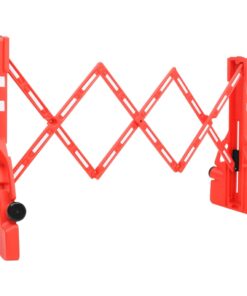 vidaXL Verkeersbarrières inklapbaar 210x50x105 cm rood