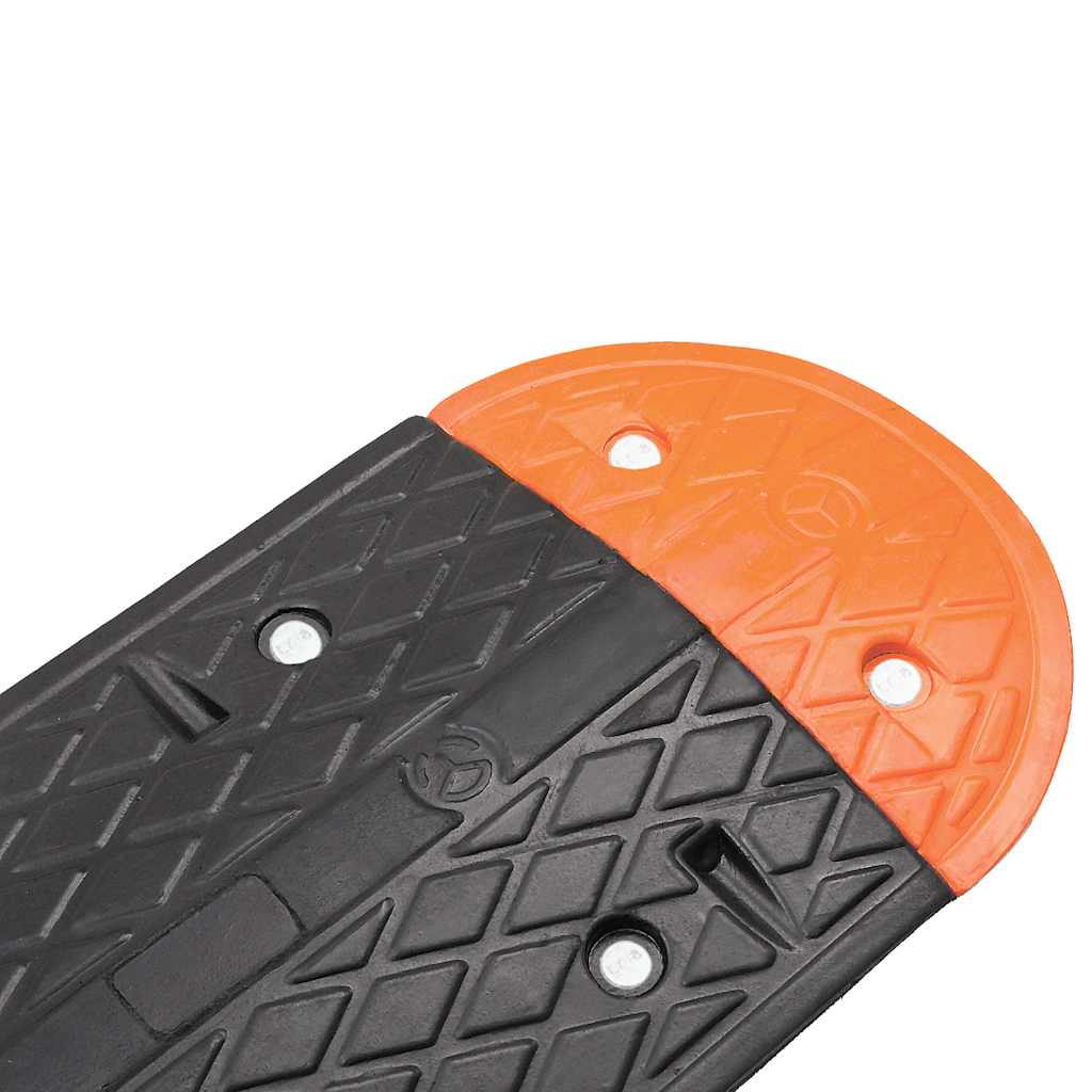 vidaXL Verkeersdrempel 129x32,5x4 rubber geel en zwart - Afbeelding 5