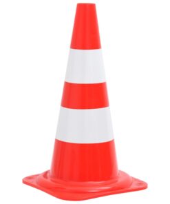 vidaXL Verkeerskegels 4 st reflecterend 50 cm rood en wit