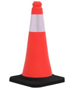 vidaXL Verkeerskegels met zware basis 10 st reflecterend 50 cm