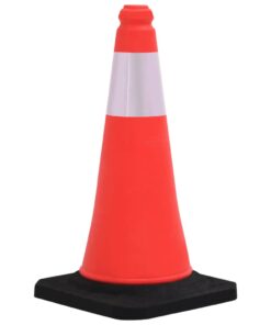 vidaXL Verkeerskegels met zware basis 4 st reflecterend 50 cm