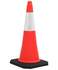 vidaXL Verkeerskegels met zware basis 4 st reflecterend 75 cm