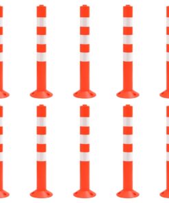 vidaXL Verkeerspalen 10 st 75 cm PE