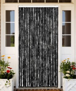 vidaXL Vliegengordijn 100x220 cm chenille antraciet