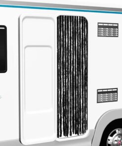 vidaXL Vliegengordijn 56x185 cm chenille antraciet