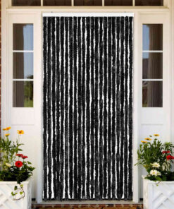 vidaXL Vliegengordijn 90x220 cm chenille antraciet