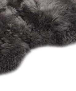 vidaXL Vloerkleed 60x180 cm schapenvacht lichtgrijs