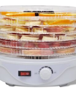 vidaXL Voedseldroger rond 250 W 6 lades