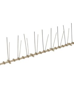 vidaXL Vogel- en duivenpinnen met 2 rijen 20 st 10 m kunststof