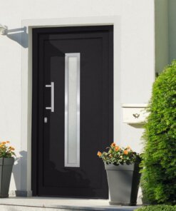 vidaXL Voordeur 108x208 cm antraciet