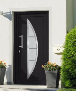 vidaXL Voordeur 88x200 cm antraciet