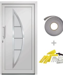 vidaXL Voordeur 88x200 cm wit