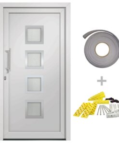 vidaXL Voordeur 88x200 cm wit