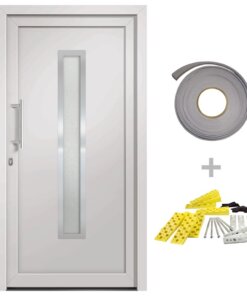 vidaXL Voordeur 88x200 cm wit