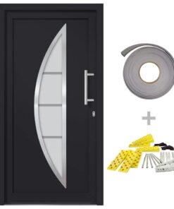 vidaXL Voordeur 98x190 cm antraciet