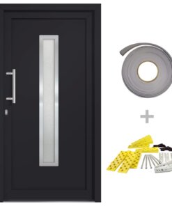 vidaXL Voordeur 98x190 cm antraciet