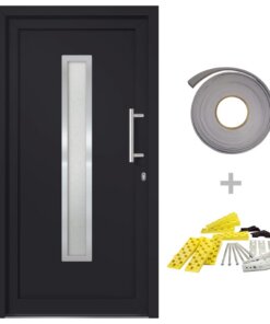vidaXL Voordeur 98x190 cm antraciet