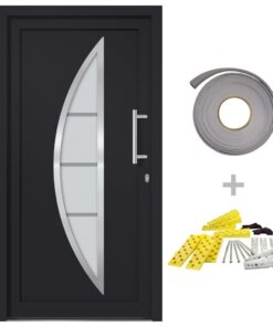 vidaXL Voordeur 98x200 cm antraciet