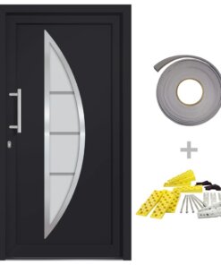 vidaXL Voordeur 98x208 cm antraciet