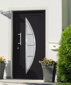 vidaXL Voordeur 98x208 cm antraciet