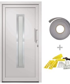 vidaXL Voordeur 98x208 cm wit