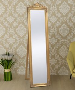 vidaXL Vrijstaande spiegel Barok 160x40cm goud