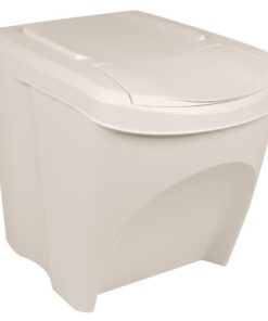 vidaXL Vuilnisbakken 3 st stapelbaar 75 L polypropeen wit