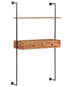 vidaXL Wandbureau 90x40x170 cm massief acaciahout