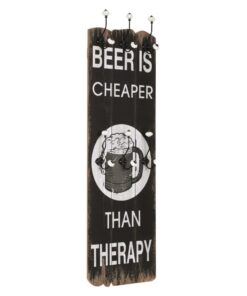 vidaXL Wandkapstok met 6 haken 120x40 cm