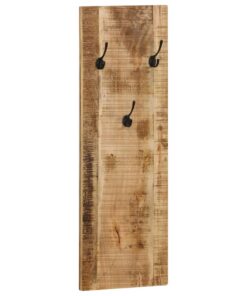 vidaXL Wandkapstokken 2 st 36x110x3 cm massief mangohout