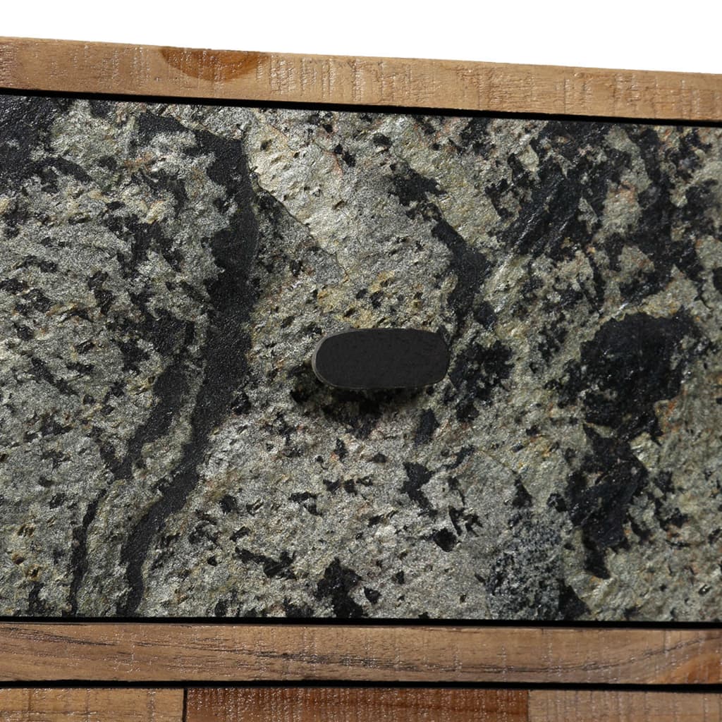 vidaXL Wandkast met 6 lades 70x30x76 cm massief gerecycled teakhout - Afbeelding 7