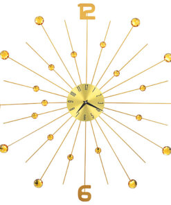 vidaXL Wandklok 70 cm metaal goudkleurig