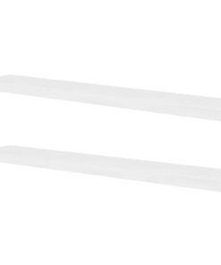 vidaXL Wandplanken 4 st 120 cm wit