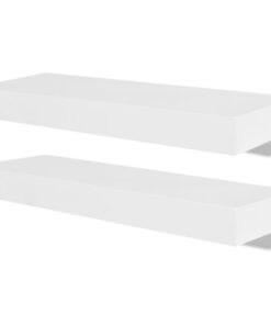 vidaXL Wandplanken 4 st 40 cm wit