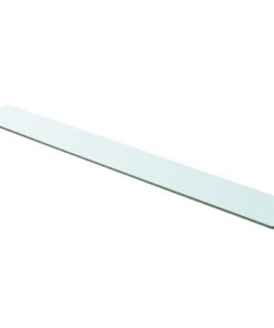 vidaXL Wandschap transparant 100x12 cm glas