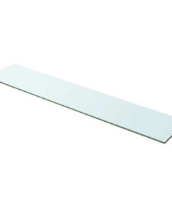vidaXL Wandschap transparant 100x20 cm glas