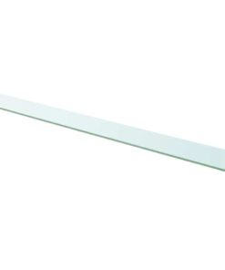 vidaXL Wandschap transparant 110x12 cm glas