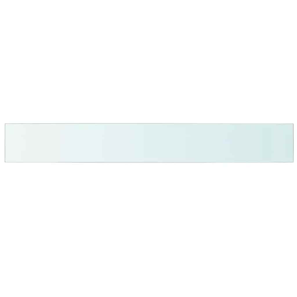 vidaXL Wandschap transparant 110x15 cm glas