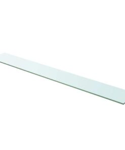 vidaXL Wandschap transparant 110x15 cm glas
