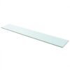 vidaXL Wandschap transparant 110x20 cm glas