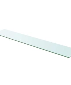 vidaXL Wandschap transparant 110x20 cm glas