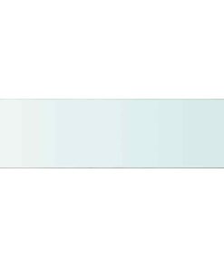 vidaXL Wandschap transparant 110x30 cm glas