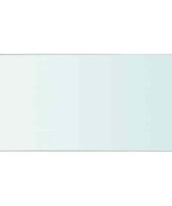 vidaXL Wandschap transparant 30x15 cm glas