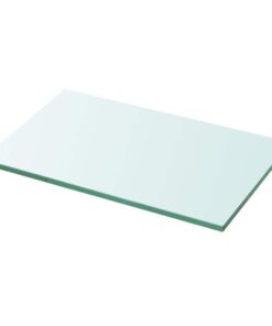 vidaXL Wandschap transparant 30x15 cm glas