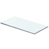 vidaXL Wandschap transparant 40x15 cm glas