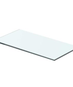 vidaXL Wandschap transparant 40x15 cm glas